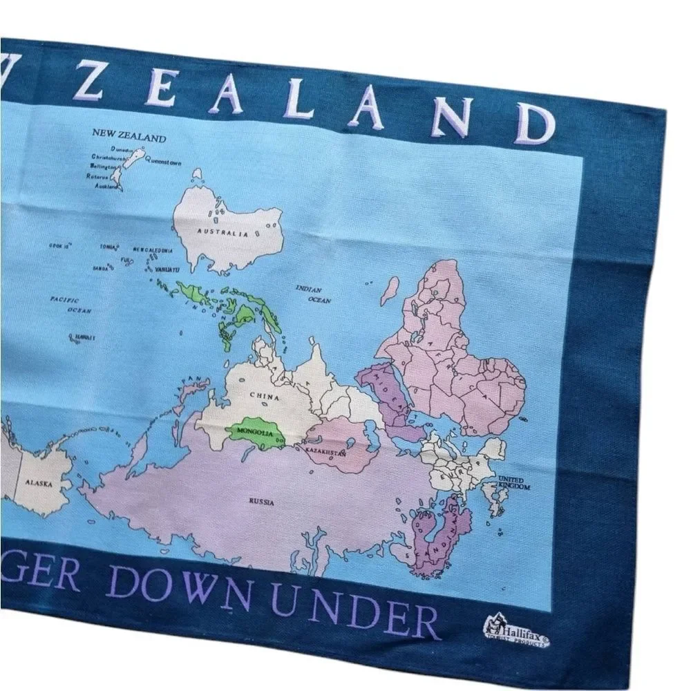 New Zealand Map Tea towel